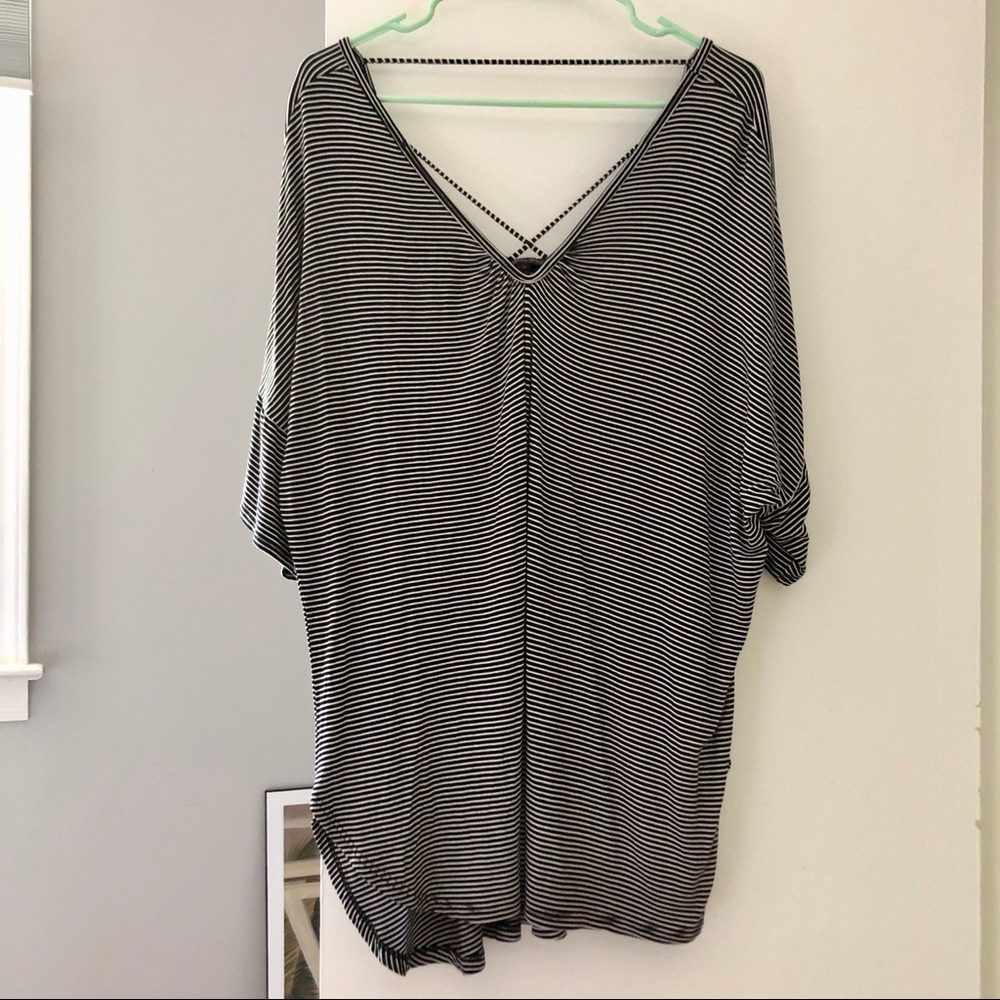B + W Striped Top